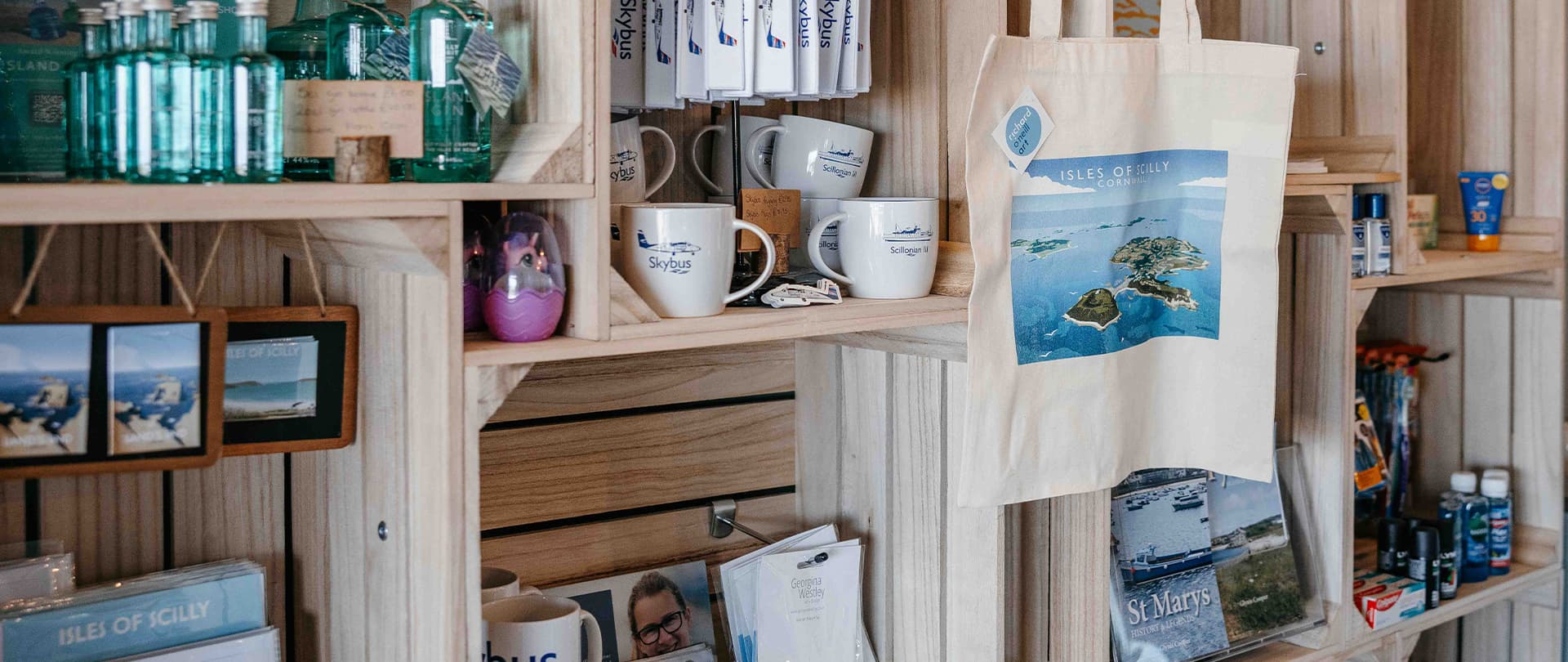 Land's End Airport - Western Rocks Cafe Gift Shop with Skybus branded merchandise