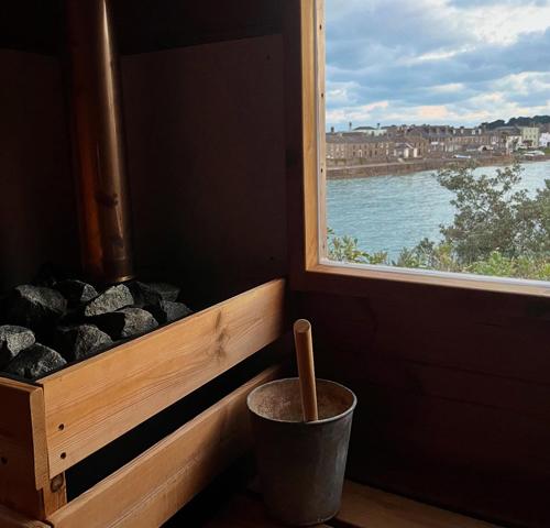 Adventure Scilly - Sauna with a view of St Mary's Harbour - Isles of Scilly