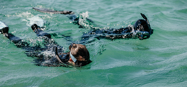 Adventure Scilly - couple sea swimming around St Martin's