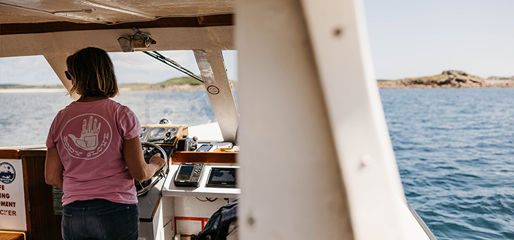 Captain of the Seaquest - glass bottom boat - isles of Scilly